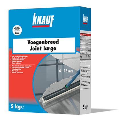 Joint large Knauf 'Flex' gris ciment 5 kg