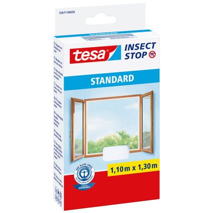 Moustiquaire pour fenêtre Tesa Insect Stop Standard blanc 1,3x1,1m