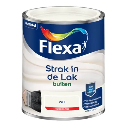 FLEXA STRAK IN DE LAK HOOGGLANS WIT 750 ML