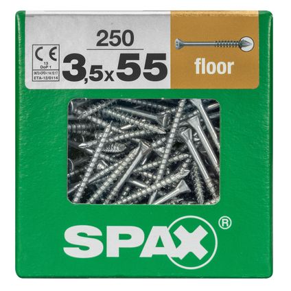 Spax parketschroef 55 x 3,5 mm staal - 250 stuks