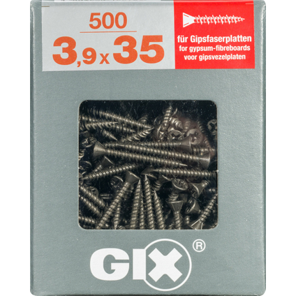 Spax schroevendraaiers voor droogbouw GIX Type C 35x3,9mm 500st