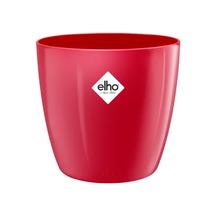Pot de fleurs Elho brussels diamond rond Ø14cm lovely rouge