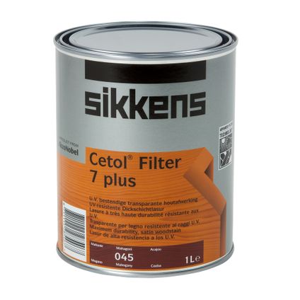 Sikkens 'Cetol Filter 7 plus' beits satijn mahonie 1L