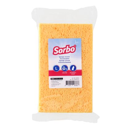 Sorbo spons viscose large 16,5x10x4 cm