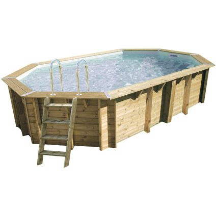 Ubbink houten opzetzwembad Océa 610x400x130cm