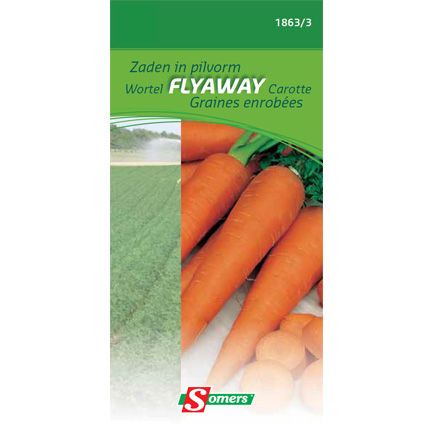 Somers zaad pakket zaden in pilvorm wortel 'Flyaway'
