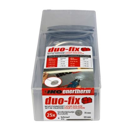 Duo-Fix bevestigingsset IKO isolatieplaten - Metaal - 4,8mm - 12cm