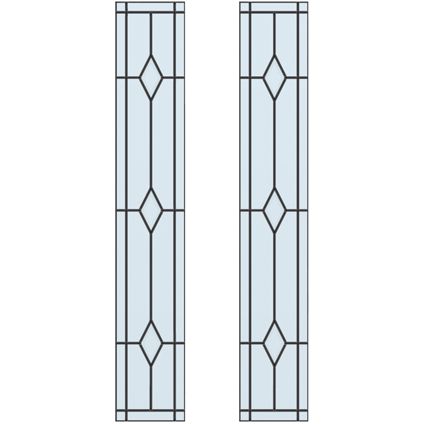 CanDo glas in lood Traditional Briljant Muiden 211,5 x 93cm 2 stuks