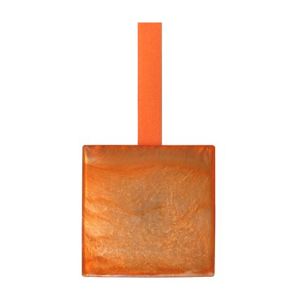 Gordijnkoord magnetisch vierkant oranje