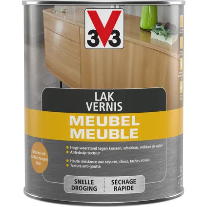 Vernis V33 Meuble Deco chêne moyen mat 1L 3