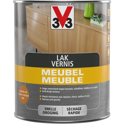 Vernis V33 Meuble Deco chêne rustique mat 1L 3