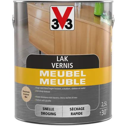 Vernis meuble V33 incolore mat 2,5L 3