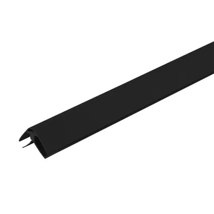 Profilé d'angle intérieur et extérieur Dumawall de Dumaplast - PVC - noir - 260 cm