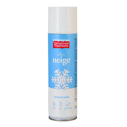 Bombe neige artificielle Christmas Traditions 150ml + pochoirs
