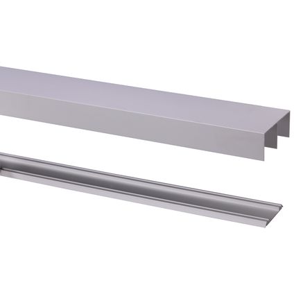 heks Vormen vlam StoreMax Basic schuifdeur rail aluminium 240 cm type R-40