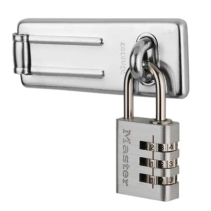 Boren verhaal geeuwen Master Lock overvalslot + hangslot met combinatie aluminium
