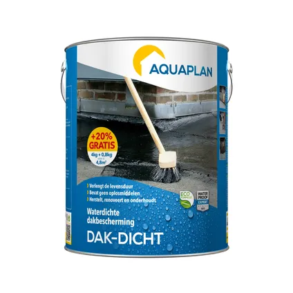 Protection de toiture imperméable Aquaplan Toit-Etanche noir 4,8kg