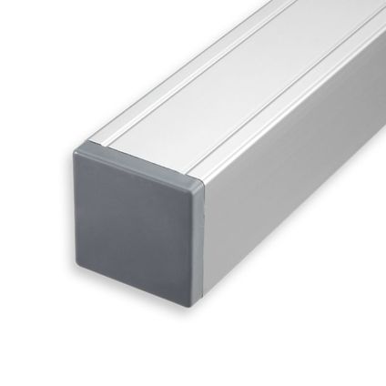 Tuinpaal aluminium met kap 6,8x6,8x135cm