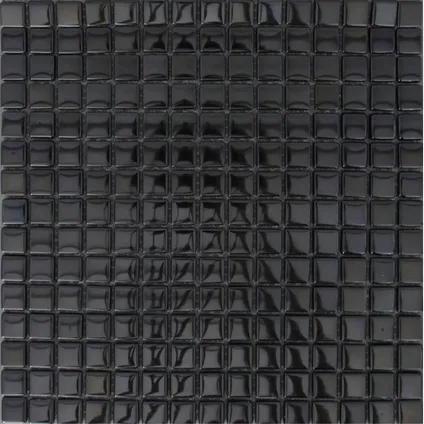 Mozaïektegel Noche Mirror - Keramiek - Zwart - 30x30cm - 1 stuk
