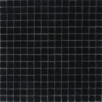 Mozaïektegel Noche zwart mat 30x30cm