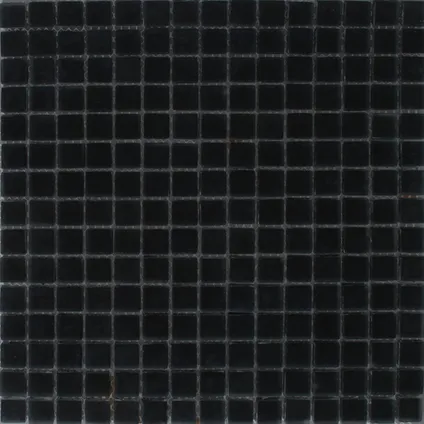 Mozaïektegel Noche - Glas - Mat - Zwart - 30x30cm - 1 stuk
