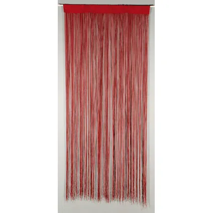 Rideau de porte STRING 90x200cm rouge