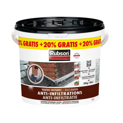 Silicone Rubson Anti-Infiltrations noir 10+2kg gratuit