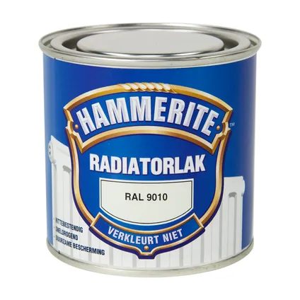 Hammerite radiatorlak RAL 9010 250ml