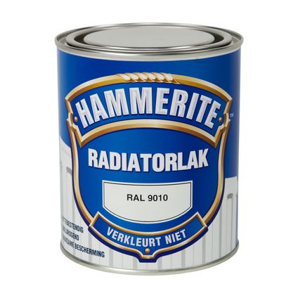 Hammerite radiatorlak RAL 9010 750ml