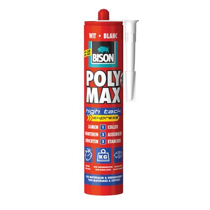 Mastic de montage Bison Poly Max High Tack Express 425g