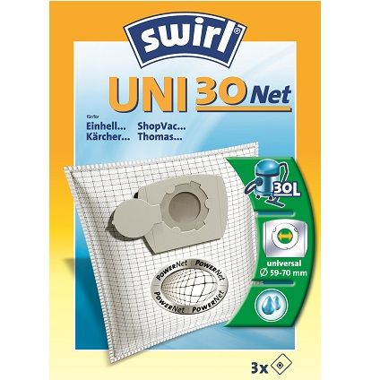 Sac aspirateur Swirl 'Uni 30 Net' - 3 pcs