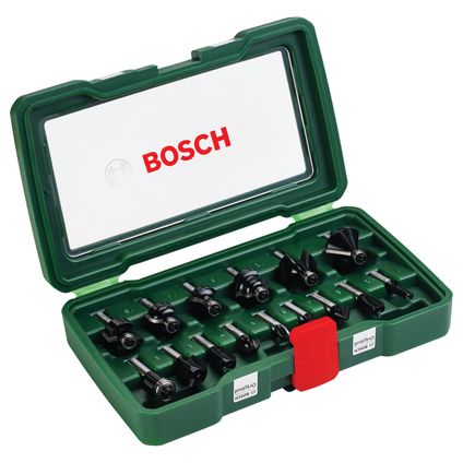 Bosch houtfrezenset HM 8mm 15-delig