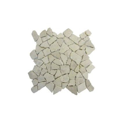 Coeck mozaïek Keien wit Carrara 30 x 30 cm