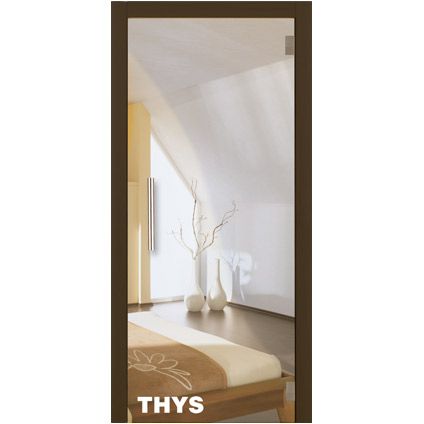 Porte en verre sécurit Thys 'Thytan Everyway' clair 211x73cm