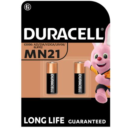 Duracell alkaline batterij 'MN21 - 8LR23' 12 V - 2 stuks