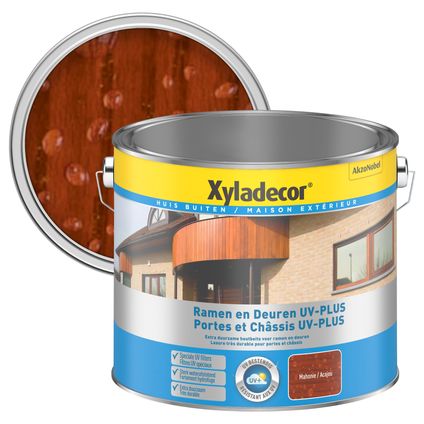 Xyladecor decoratieve houtbeits Ramen & Deuren UV-Plus mahonie zijdeglans 2,5L