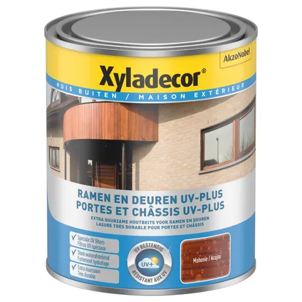 Xyladecor decoratieve houtbeits Ramen & Deuren UV-Plus mahonie zijdeglans 750ml 3