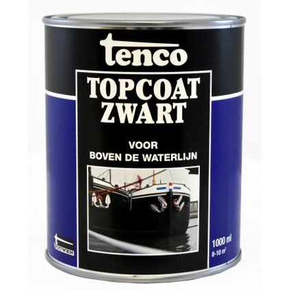 Tenco Topcoat roestwerende coating zwart 1 l