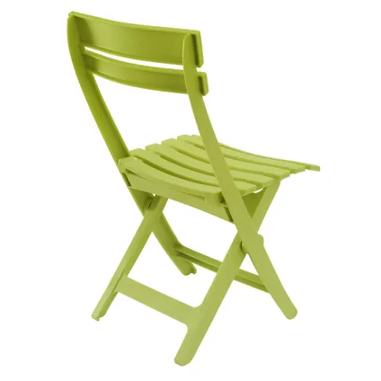 Chaise de jardin Grosfillex Miami pliable résine vert anis 2