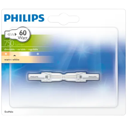 Philips halogeen staaflamp 48W R7S 7