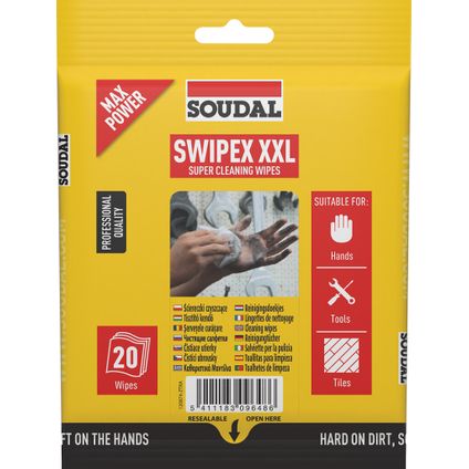 Soudal reinigingsdoekjes Swipex 20 stuks