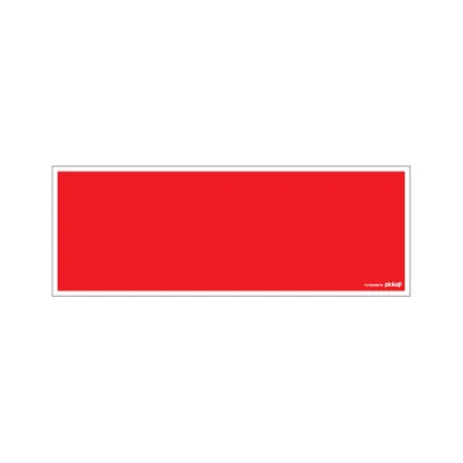 Plaque de signalisation Pickup panneau rouge 330x120mm