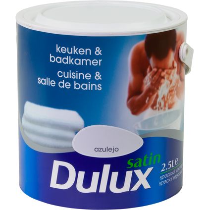 Muurverf Dulux Keuken en Badkamer azulejo satijn 2,5L