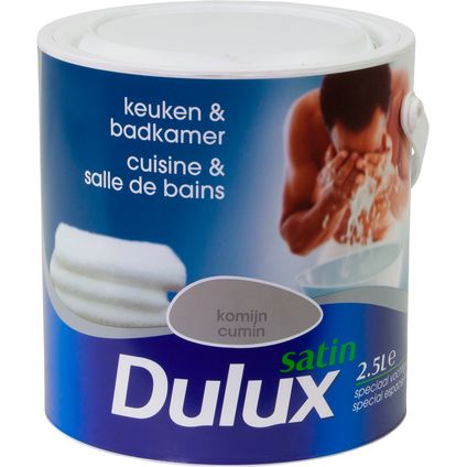 Dulux Keuken en Badkamer komijn satijn 2,5L
