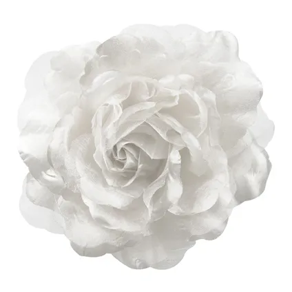 Fleur pince à rideau blanc