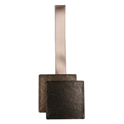Embrasse magnétique double carré bronze