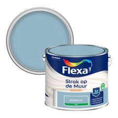 Praxis Flexa muurverf Strak op de Muur mat grijsblauw 2,5L aanbieding