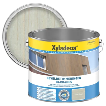 Xyladecor houtbeschermingsproduct gevelbetimmeringen loodwit mat 2,5L