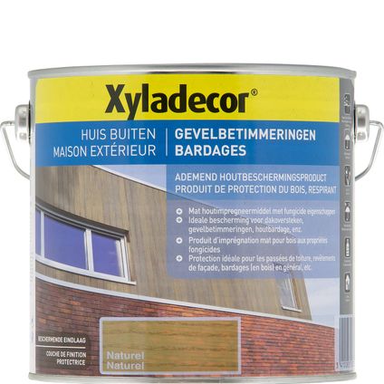 Xyladecor houtbeschermingsproduct gevelbetimmeringen naturel mat 2,5L