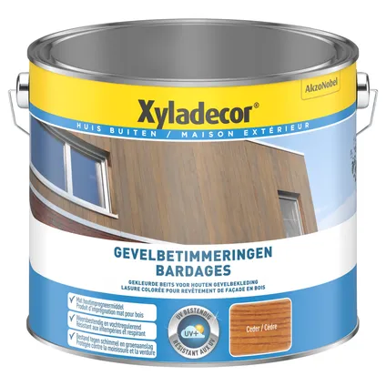 Xyladecor houtbeschermingsproduct gevelbetimmeringen ceder mat 2,5L 2